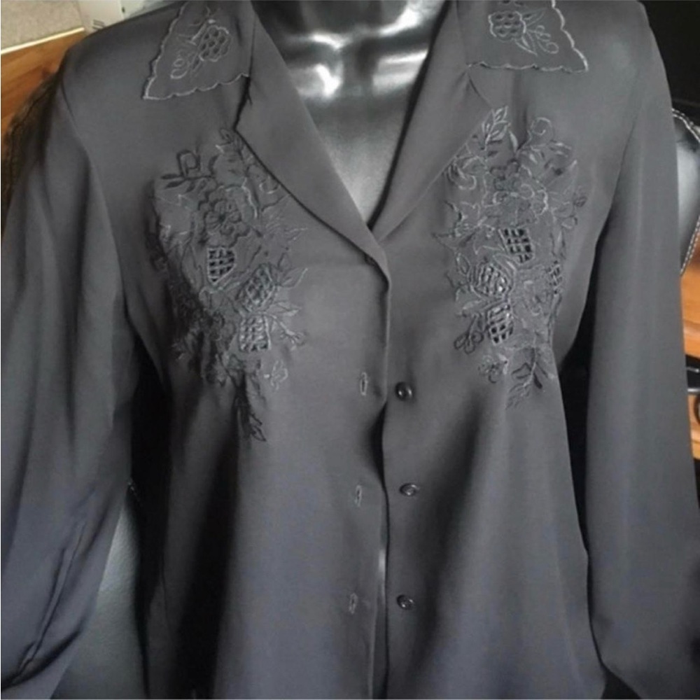 Petite Embroidered Blouse